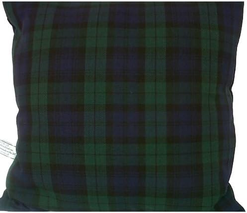 Blackwatch Navy and Green Tartan Check Cushion Cover Size 22"