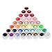 Anself 36 Color Nail Art Pigment Set UV Gel Polish Solid Glue