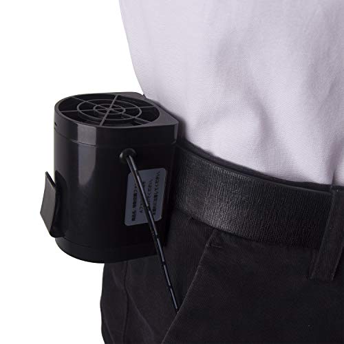 Hivexagon Mini Ventilateur USB Portable Boucle de Ceinture Vent Max Jusqu'à 12 m/s pour Les étés Chauds, Camping pêche Activités Extérieures HG279