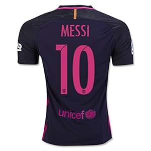 2016 2017 10 Lionel Messi Away Football Soccer Jersey In Purple For New Season: Amazon.co.uk 
