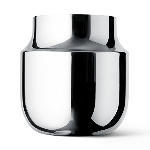 Menu 4730059 Tactile Vase breit, Höhe 18 cm, Durchmesser 17 cm, edelstahl