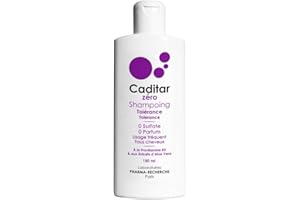 Caditar Zéro • Shampoing Tolérance • Flacon 150ml • Sans Sulfates et Sans Parfum • Protège la Kératine • Douceur et hydratation • Fabriqué en France par LABORATOIRES PHARMA-RECHERCHE