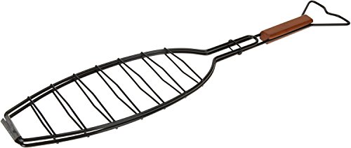 LS BBQ Grillwender Grill Korb Grillrost Fischbräter Fischgriller Fischhalter - 2
