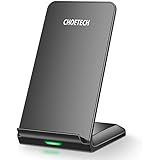 CHOETECH Wireless Charger, Fast Wireless Charging Stand 7.5W Compatible with iPhone XS/XR/XS Max/8/8 Plus, 10W Fast Wireless Charging for Galaxy S10/ S9/ S9+/ S8/ S8+/ S7 and All Qi-Enabled Devices