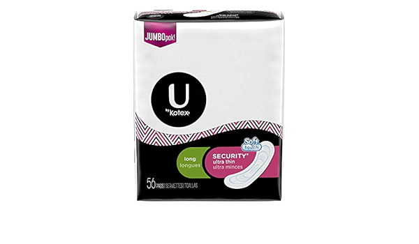 U By Kotex Security Ultra Thin Pads Long Senza Profumo 56 Count 2 Pack 56 Count Amazon It Sport E Tempo Libero