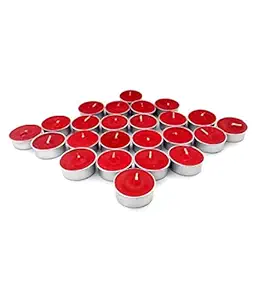 NUVOKART T-Light Set of 50 Pieces RED TEALIGHT Candles