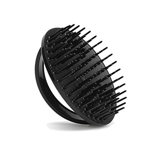 Denman D6 - Cepillo de plástico para aplicar champú y masajear, color negro