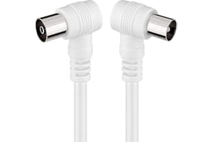 Spinotto Antenna Tv 10 Connettori A Spina Satellitare Tipo F Per Cavo Coassiale RG6 - Facili Da Installare Senza Saldatura Spine Satellite