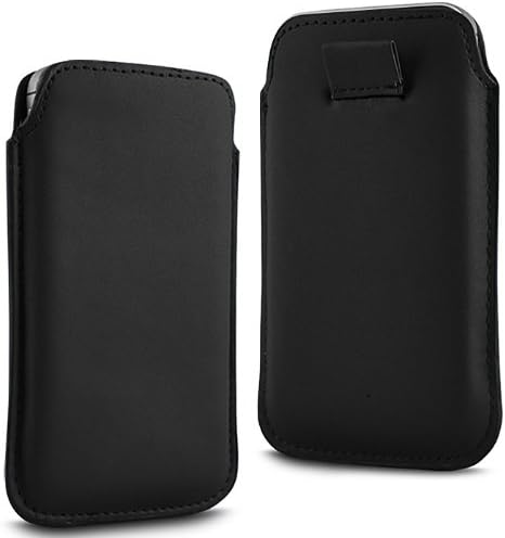 TWIN VALUE PACK - 2 x BLACK SUPERIOR PU SOFT LEATHER PULL FLIP TAB CASE COVER POUCH FOR NOKIA 1616 BY N4U ACCESSORIES