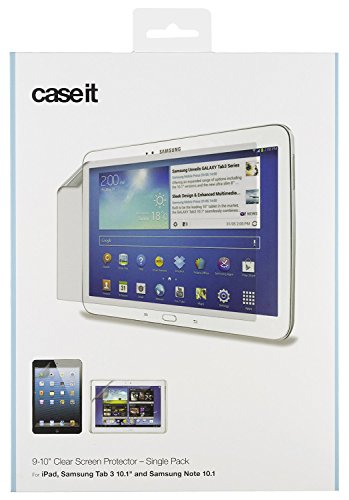 Caseit Universal Display Schutzfolie Screen Protector Pack für 9-10 Zoll (22,9 - 25,4 cm) Tablets - Transparent Klar