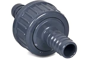 TEICHPOINT PVC Rückschlagventil mit Tüllen 17 mm, für Luft und Wasser Anwendungen geeignet