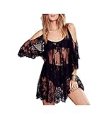 TININNA Damen Frauen Sexy Lace Strand Vertuschung Strandkleider Strandkleid Sommerkleider Beachwear Bikini Pareos XL