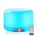 Produktbild LBFKJ Luftbefeuchter, umweltfreundliche Bunte Duftlampe für den Haushalt, mit Ultraschall-Kaltnebeldiffusor und LED-Licht, automatische Schließung ohne Wasser, 300 ml/Fernbedienung