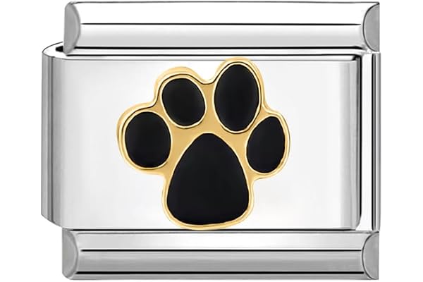 Quig – 9 mm italiensk stil charm modul rostfritt stål hundtassar för italienska armband, ,9, Rostfritt stål, Ingen ädelsten