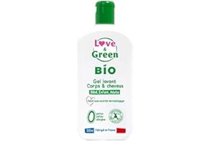 Love & Green - Gel Lavant Corps/Cheveux Bio 0% 500 ml - Fabriqué en France