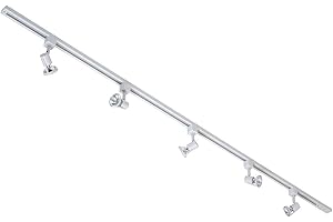 LITECRAFT Kitchen Track Light with Harlem Fixture & GU10 LED Bulbs - (White, 2M 5 Light)