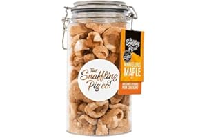 THE SNAFFLING PIG CO Snaffling Pig Premium Double-Cooked Pork Crackling 275g Gifting Jar (Marvellous Maple)