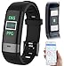 Produktbild newgen medicals Fitness Tracker: Fitness-Armband, Blutdruck-/Herzfrequenz-/EKG-Anzeige, Bluetooth, App (EKG Uhr)