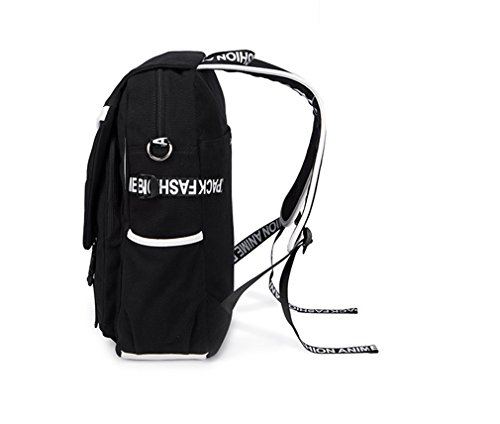 Anime Unisex Multifunctional backpack Canvas School Backpack Cartoon Casual Rucksack Book Bags (One Piece)