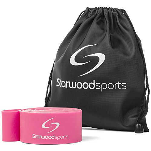 Starwood Sports ® - Banda elástica de Resistencia para Bailarines, Ejercicio, flexibilidad y Gimnasia, Incluye folleto de Instrucciones y Bolsa de Transporte