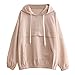 Produktbild ABsoar Sweatshirt Kapuzenpullover Frauen Laterne Ärmel Hoodie Sportshirt Damen Langarm Kapuzen Bluse Pullover Patchwork Shirt Jumper Langarmbluse