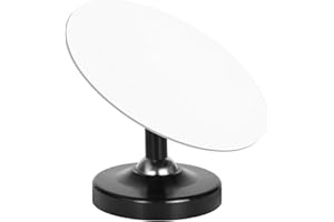 COLEXY Schwarz Espresso-Shot-Spiegel, 65mm Espresso Spiegel aus Edelstahl, 360° Drehbarer Kaffeebeobachtungsspiegel, Magnetisch Kaffee-Reflexionsspiegel, für Bar Café Büro Zuhause Barista