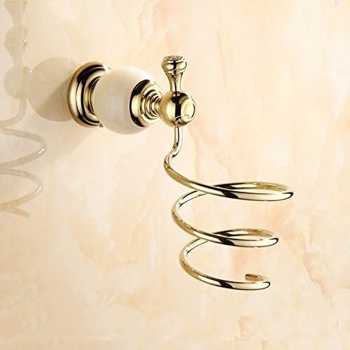 Hair Dryer Holder Dryer Shelf Blow Dryer rose gold bathroom copper ram frame jade crystal-C