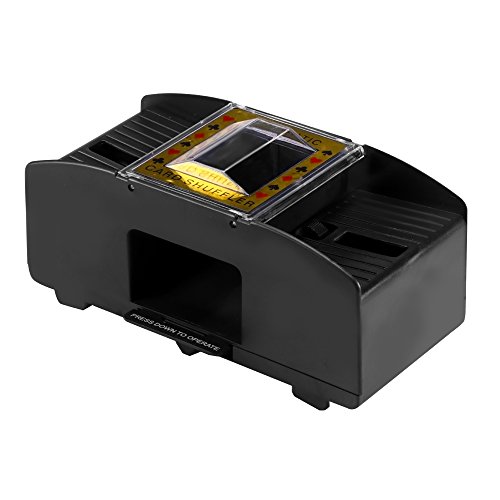 ABEDOE Card Shuffler, 2-Deck Playing Cards Shuffling Machine Battery Operated for Party Casino