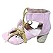 Produktbild Sandalen Damen Sommer Sommerschuhe Blockabsatz Sandaletten mit Absatz Römersandalen Frauen Bohemia Schuhe Knöchel Schnalle Peep Toe Elegant High Heels Schuhe Strandschuhe Hanfseil Knöchelriemen