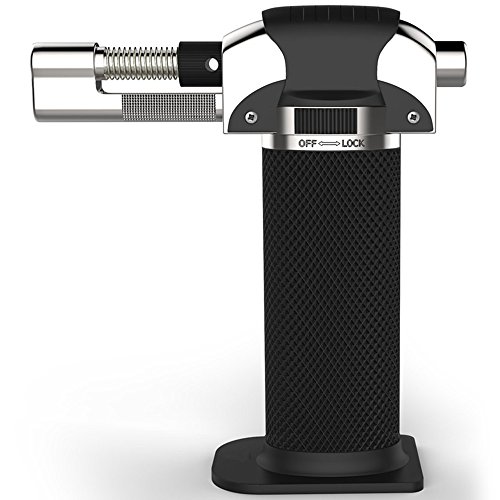 briquet Chalumeau de cuisine pour crème brûlée, Chefs torche au butane, cuisson Chalumeau culinaires de qualité professionnelle pour saisir, soudage à souder brasage rechargeable Outil