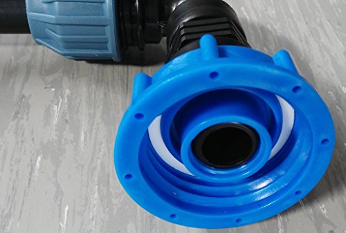 SHKV25MK34 Schwanenhals Klemmverbindung IBC-Container Zubehör-Garten-Fass-Tank-Regenwasser-Tank-Adapter-Fitting-Kanister - 4