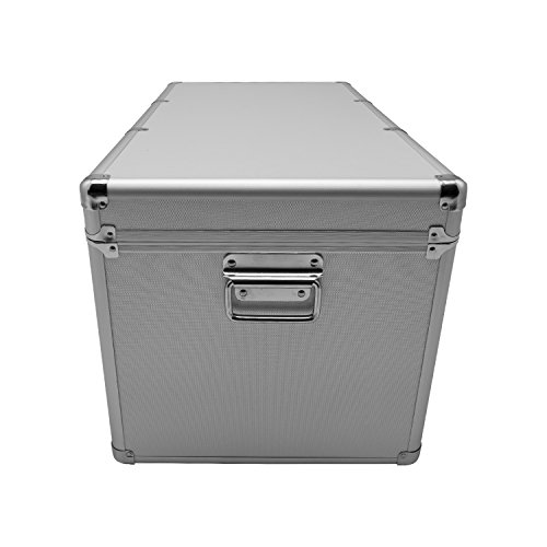 Aluminium-Rahmenkoffer Transport-Box, Koffer in Silber mit 82 Liter Volumen - 4