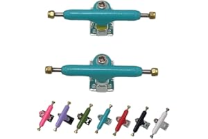 Leefai Pro Fingerboard Trucks (Achsen) 34mm G3 7 Colors Hanger Inverted Style- Pro Mini Finger Skateboard Truck with Single Axles and Pivot Cups-Hanger Color (Grün)