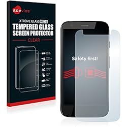 Savvies Protector Cristal Templado para Motorola Moto G XT1039, XT1040, XT1045 Protector Pantalla Vidrio - Dureza 9H