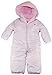 Pink Platinum Baby Girls Solid One Piece Snowsuit Pram Bounting Winter Jacket, Pink 6/9 Months