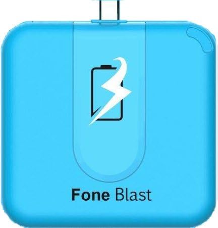 Fone Blast One time Use Charger (Blue) Micro USB, Android Charger, Ideal for Pokemon Go