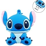 Shidaizhou USB 2.0 - Chiavetta USB 2.0 da 32 GB, in morbido silicone, a forma di bastone di memoria, colore: blu