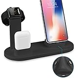 【5 en 1 STAND para iWatch & Phone & AirPods】El soporte de carga Wonsiadary está especialmente diseñado como una estación para Apple Watch, un soporte para airpods, un soporte para teléfono. Funciona para Airpods, todas las versiones Apple Watch (38 mm y 42 mm), Apple Watch Series 3, Series 2, Series 1, Nike, Sport, Edition; y para todos los iPhone, teléfonos tipo C y teléfonos celulares Android.