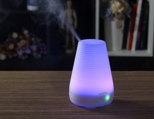 LAGUTE Passion 7 Lights Chaning Aroma Diffuser Luftbefeuchter mit Farbwechsel LED Lights-Conditioner automatische Abschaltung, tragbar, Yoga für Zuhause, Büro, Spa, Babyzimmer, Schlafzimmer, Etc.