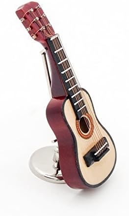 Odoria 1:12 Miniature Wooden Acoustic Guitar Music Instrument Dollhouse Accessories