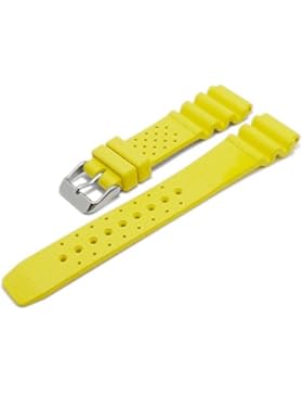 Meyhofer Uhrenarmband Atlantis 22mm gelb Kautschuk MyBnskb01/22mm/gelb/oN - Atlantis