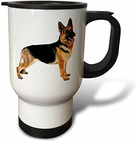 Statuear German Shepherd Stainless Steel 14-Ounce Travel Mug