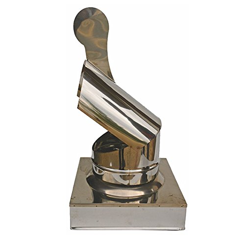 Mistermoby CAPPELLO PAPPAGALLO CRESTA GALLO CERTIFICATO ACCIAIO INOX QUADRATO 42X42 CM