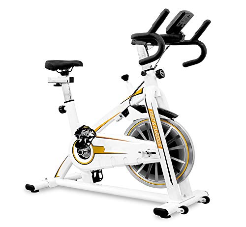 CloverFitness CF508 Bicicleta de Ciclo Indoor, Adultos Unisex, Blanco, Talla única