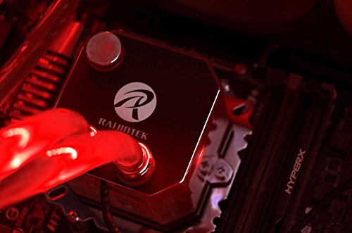 VIBOX Precision 6.218 Gaming PC – 4,2GHz AMD FX Quad-Core Prozessor, GT 710 GPU, preiswerte, Wassergekühlter Desktop Gamer Computer mit Spielgutschein, Rot Innenbeleuchtung, lebenslange Garantie* (4,2GHz übertakteter Superschneller AMD FX 4300 Quad-Core Prozessor CPU, Nvidia GeForce GT 710 1GB Grafikkarte GPU, 8GB DDR3 1600MHz RAM, 1TB HDD Festplatte, Raijintek Triton Wasserkühler, 400W 85+ Netzteil, Phanteks Gehäuse, AM3+ Mainboard, Ohne Windows Betriebssystem) - 6