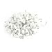 Produktbild DealMux 200Pcs 7 mm Durchmesser Kunststoff-Wandeinsatz Kreis Kabelmontage Nagelspangen weiß