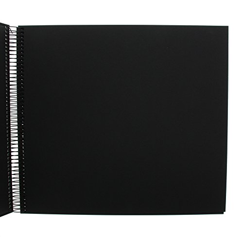Goldbuch Spiralalbum, Bella Vista, 35 x 30 cm, 40 schwarze Seiten, Leinen, Schwarz, 25997 - 5
