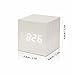 Produktbild SLGJYY Digital Thermometer Holz LED Wecker Hintergrundbeleuchtung Sprachsteuerung Holz Retro Glow Clock Desktop Tisch Leucht Wecker