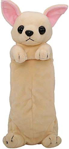 Pencil Case Plush Cute Zipper Storage Bag Stationery Pouch for Pens Coin Makeup Pens Gadgets for Teen Girls Boys Students(Chihuahua)