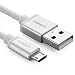 Produktbild Ugreen 1m Premium Micro USB auf USB Kabel High Speed USB 2.0 A Stecker auf Micro B für Samsung Galaxy S6, S6 Edge, S4, S3, Note 2, HTC, Motorola, Huawei, LG, PS4, Xbox usw Weiß